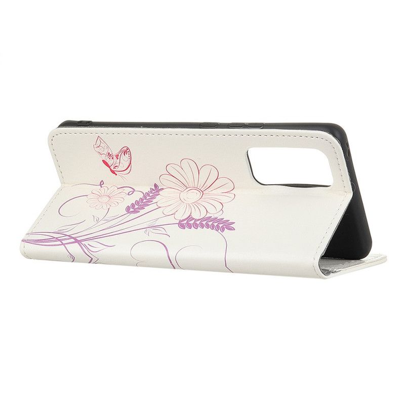 Housse Oneplus 9 Dessin Papillons Et Fleurs