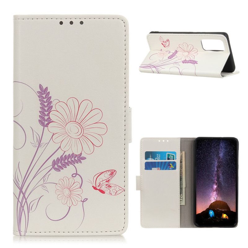 Housse Oneplus 9 Pro Dessin Papillons Et Fleurs