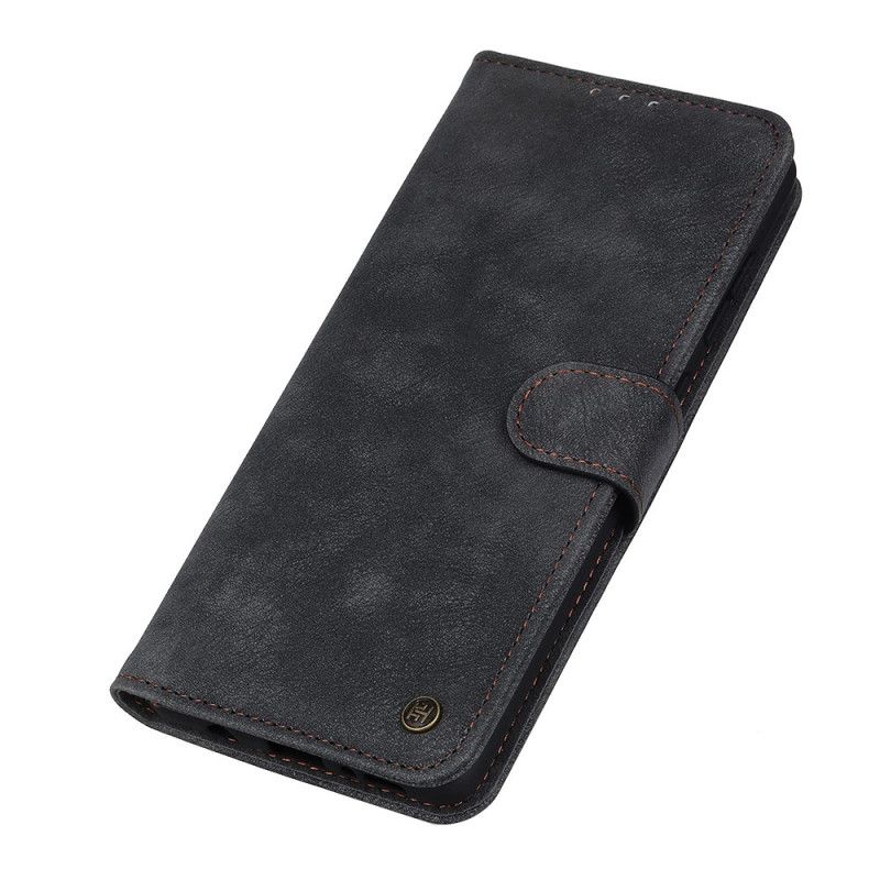 Housse Oneplus 9 Style Cuir Vintage Rivet