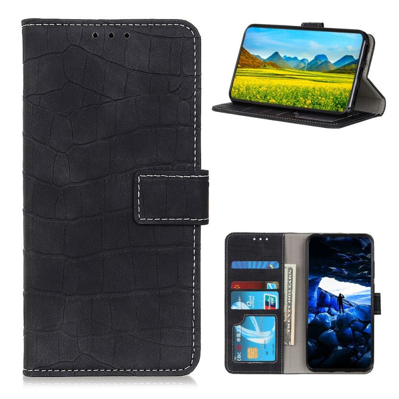 Housse Oneplus 9 Style Peau De Crocodile Vintage