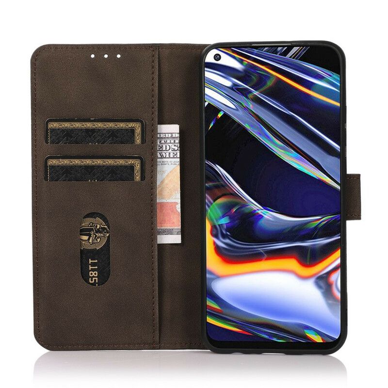 Housse OnePlus Nord 2 5G Effet Cuir Fashion Khazneh