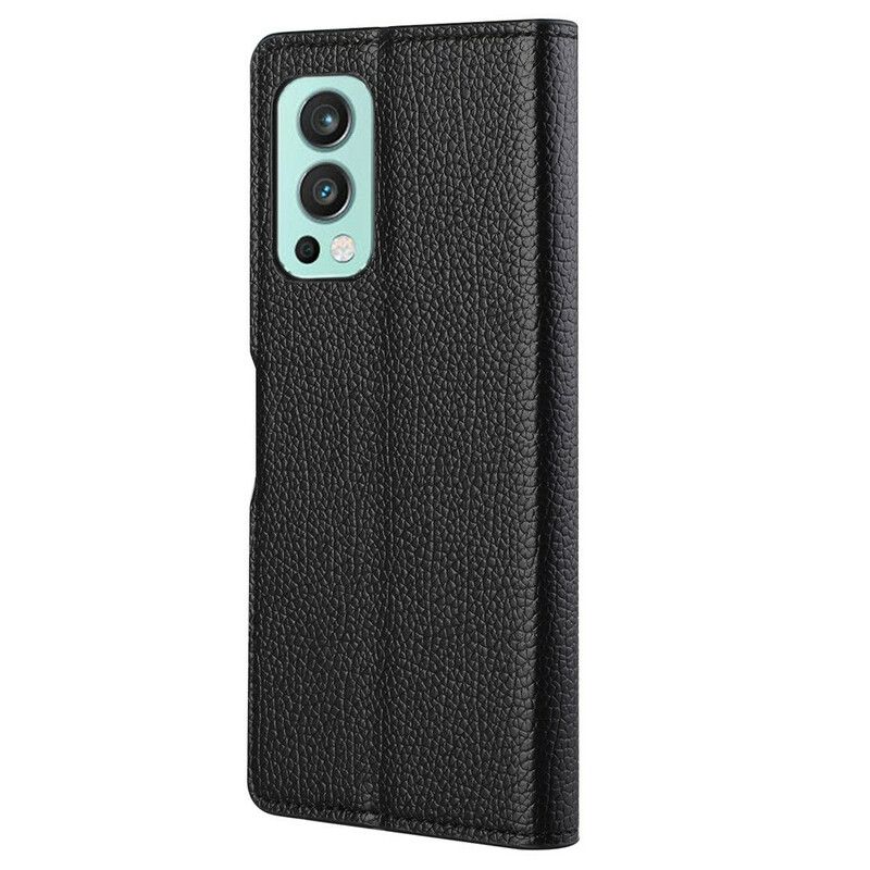 Housse OnePlus Nord 2 5G Effet Cuir Grain Litchi