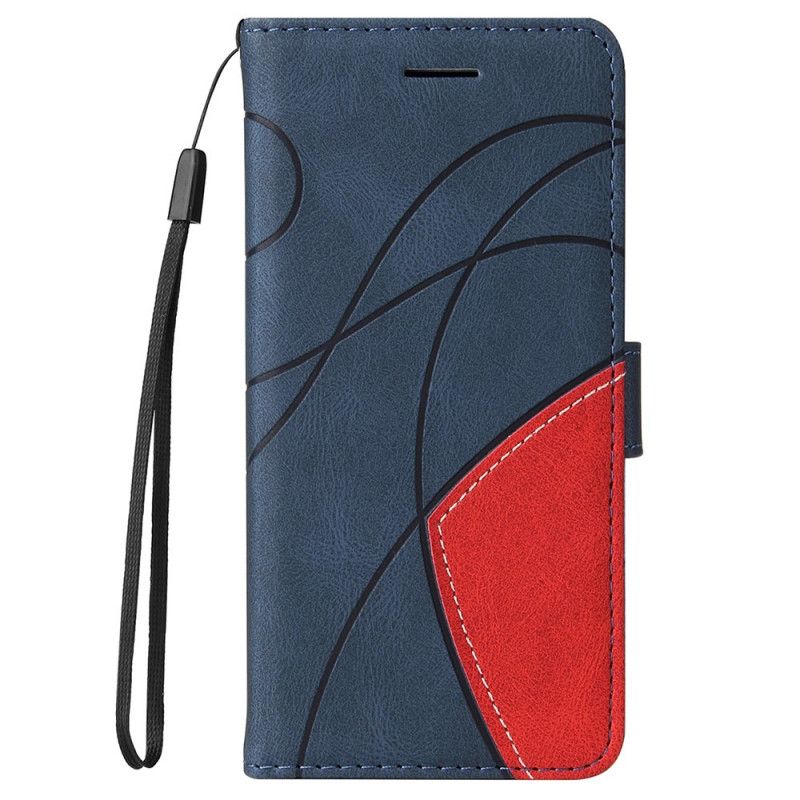 Housse OnePlus Nord 2 5G Simili Cuir Bicolore Signature