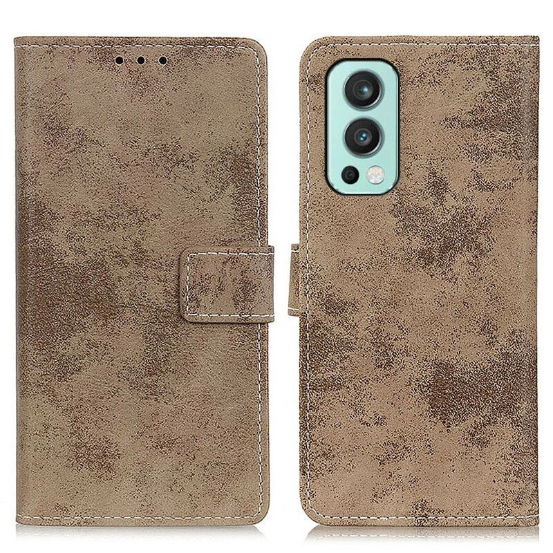 Housse OnePlus Nord 2 5G Simili Cuir Vintage