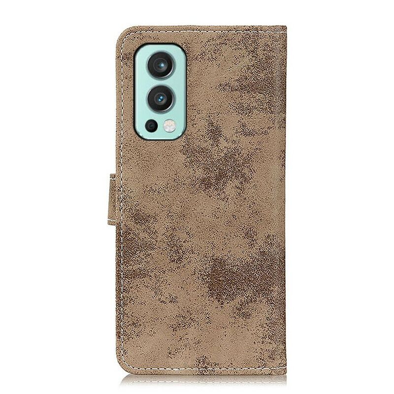 Housse OnePlus Nord 2 5G Simili Cuir Vintage