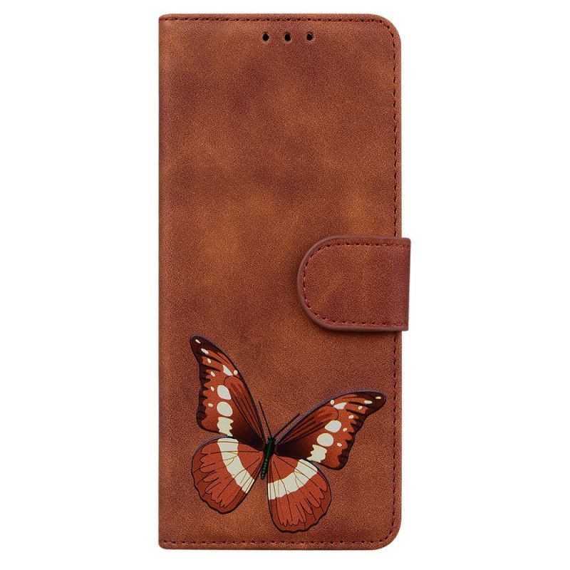 Housse OnePlus Nord 2 5G Skin-touch Papillon