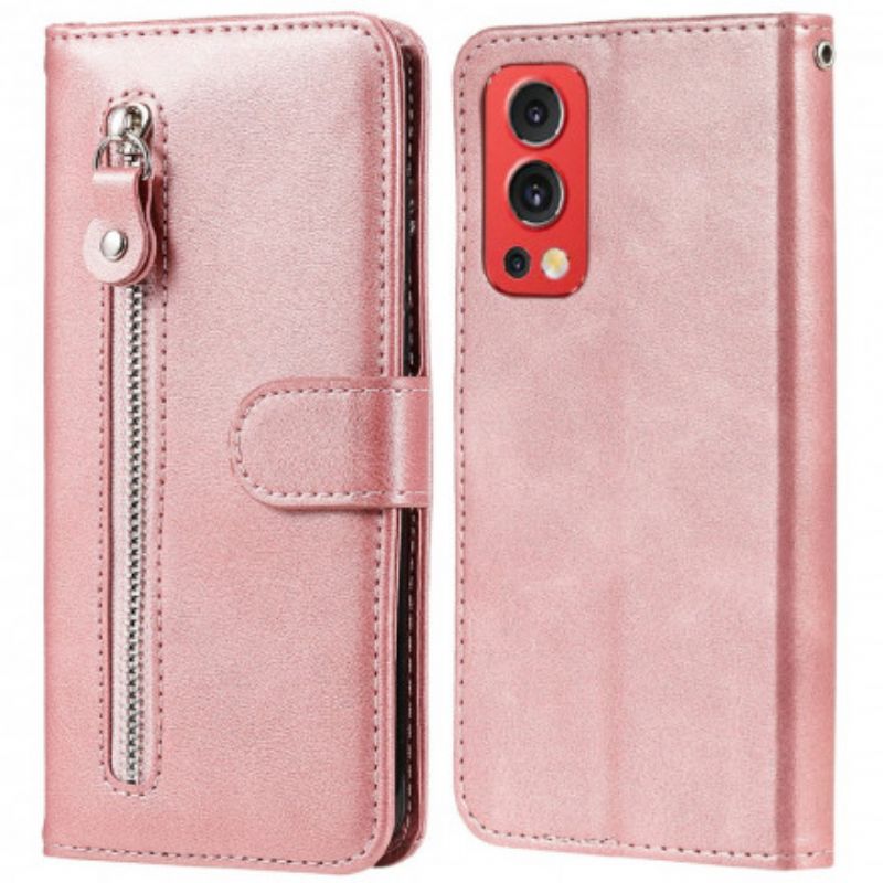 Housse OnePlus Nord 2 5G Vintage Porte-monnaie