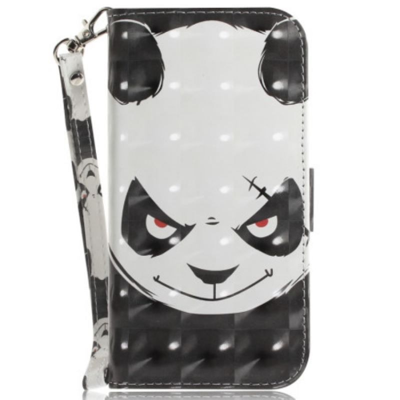 Housse OnePlus Nord 2T 5G Angry Panda à Lanière