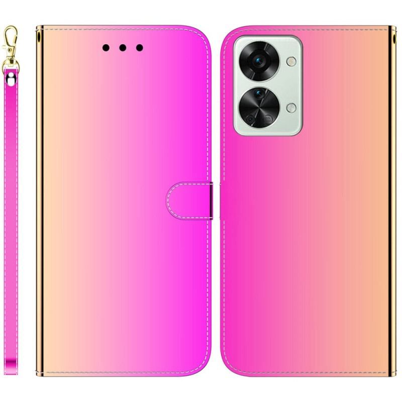 Housse OnePlus Nord 2T 5G Effet Miroir Simili Cuir