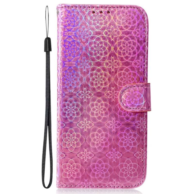 Housse OnePlus Nord 2T 5G Fleurs Géométriques à Lanière