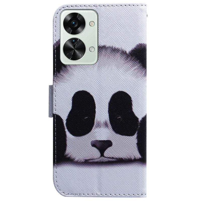 Housse OnePlus Nord 2T 5G Panda à Lanière