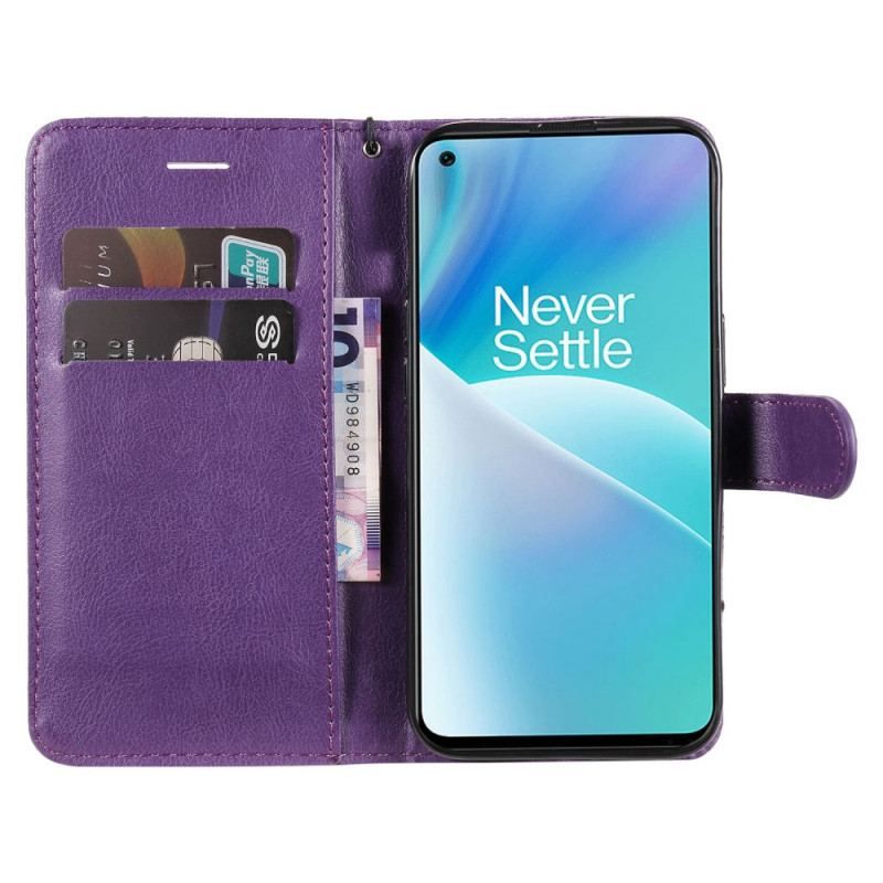 Housse OnePlus Nord 2T 5G Simili Cuir Porte-Cartes à Lanière