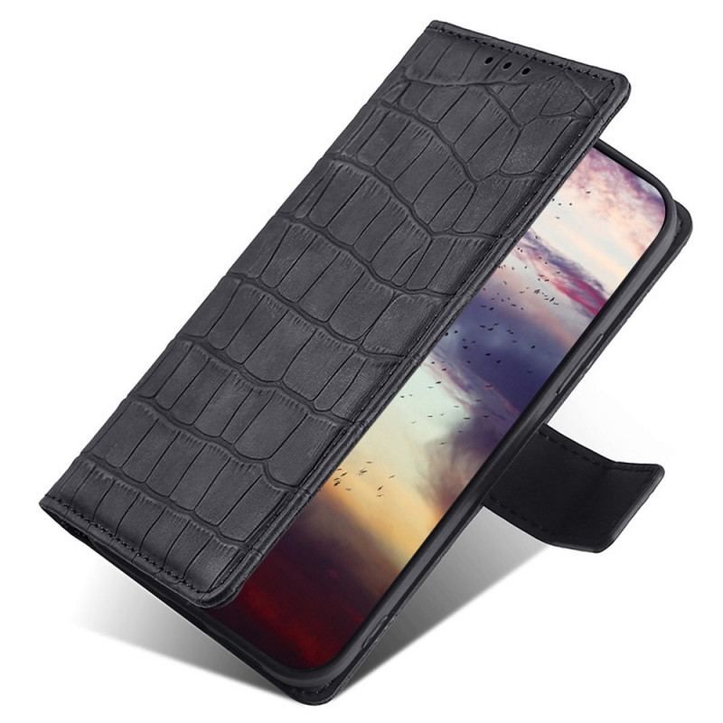 Housse OnePlus Nord 2T 5G Style Peau de Crocodile