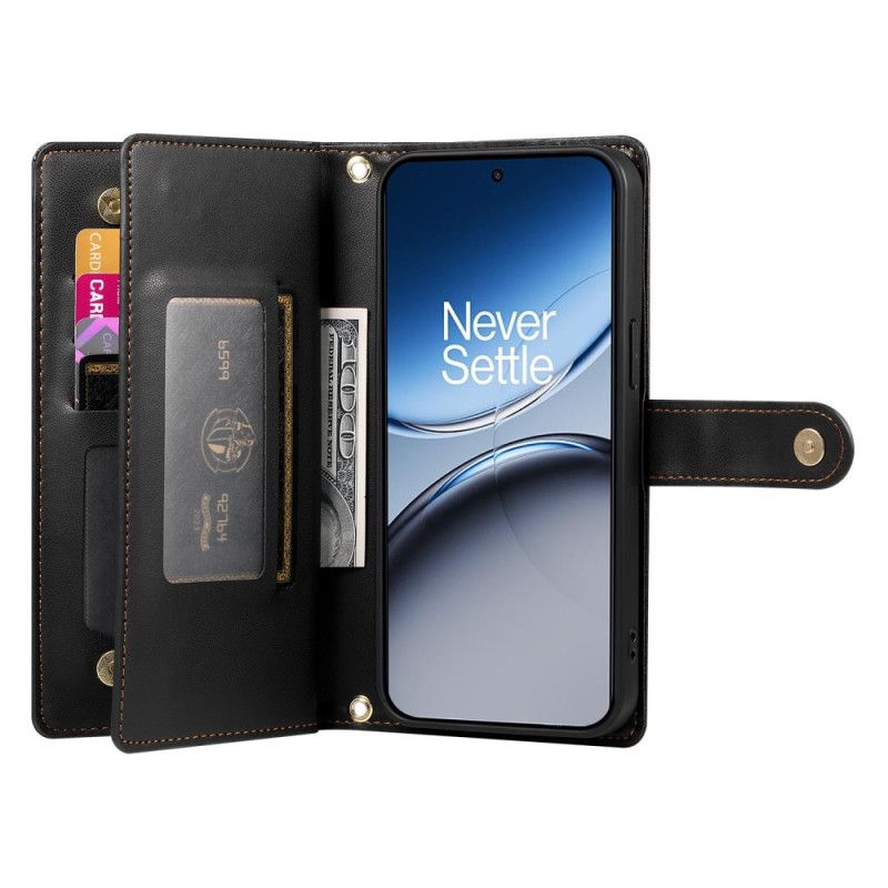 Housse OnePlus Nord 4 Portefeuille avec Lanière et Bandoulière
