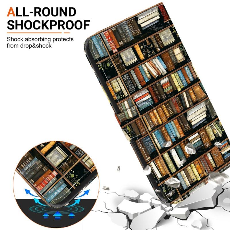 Housse OnePlus Nord 5 5G Bibliothèque