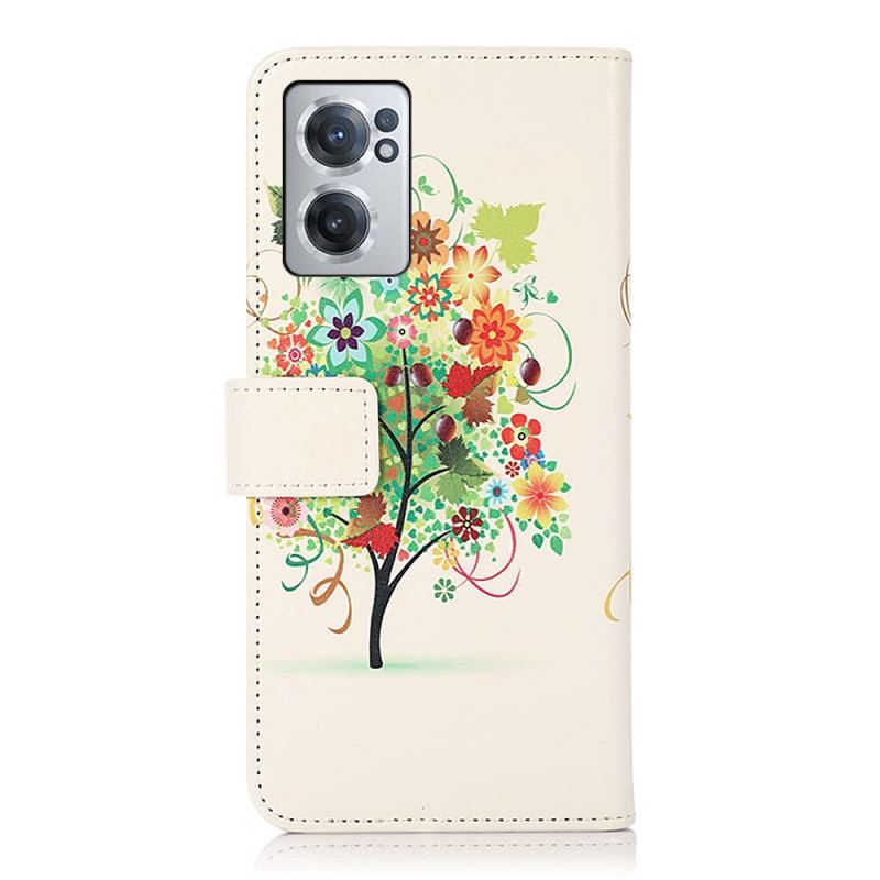 Housse OnePlus Nord CE 2 5G Arbre Multicolore en Fleurs