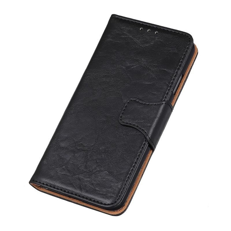 Housse OnePlus Nord CE 2 Lite 5G Cuir Fendu Fermoir Vintage