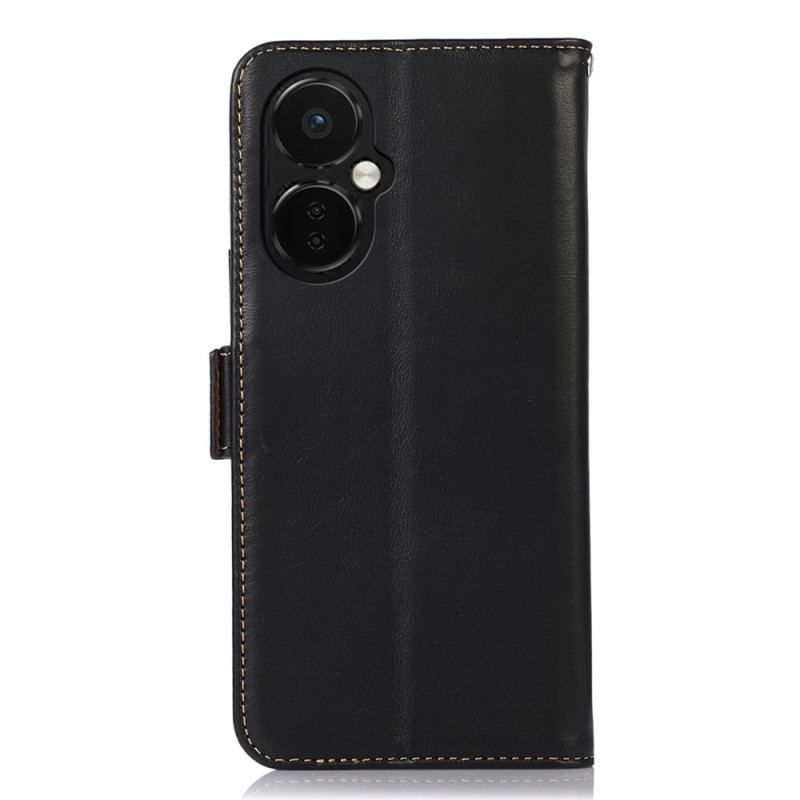 Housse OnePlus Nord CE 3 Lite 5G Véritable Cuir Fonction RFID
