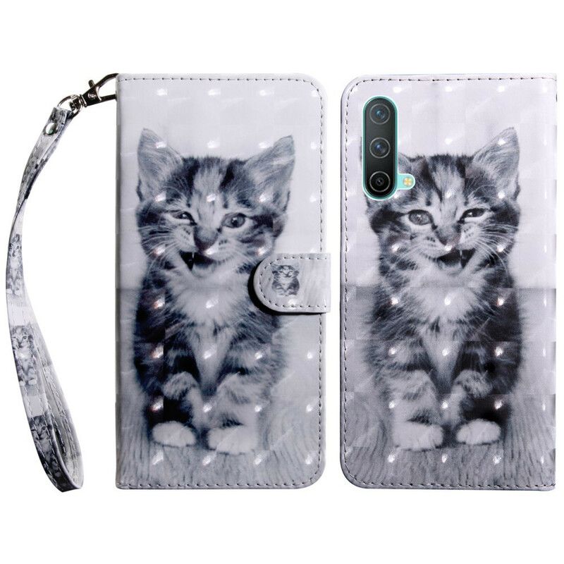 Housse OnePlus Nord CE 5G Chat Noir Et Blanc