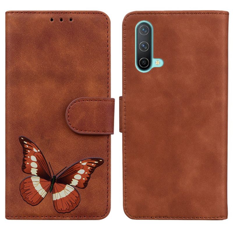 Housse OnePlus Nord CE 5G Skin-touch Papillon