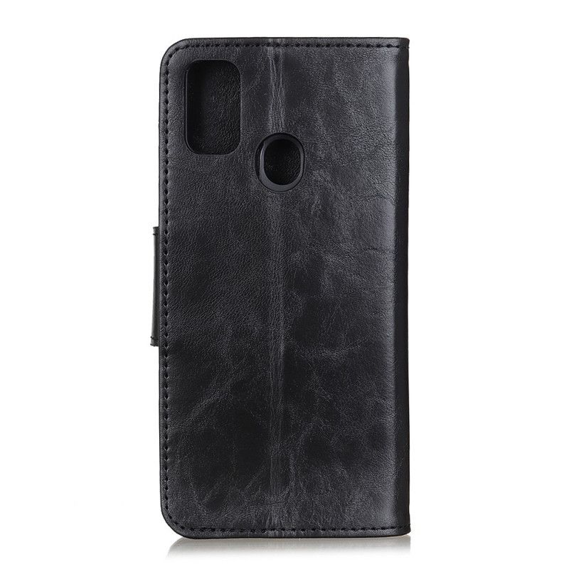 Housse Oneplus Nord N10 Cuir Fendu Fermoir Réversible