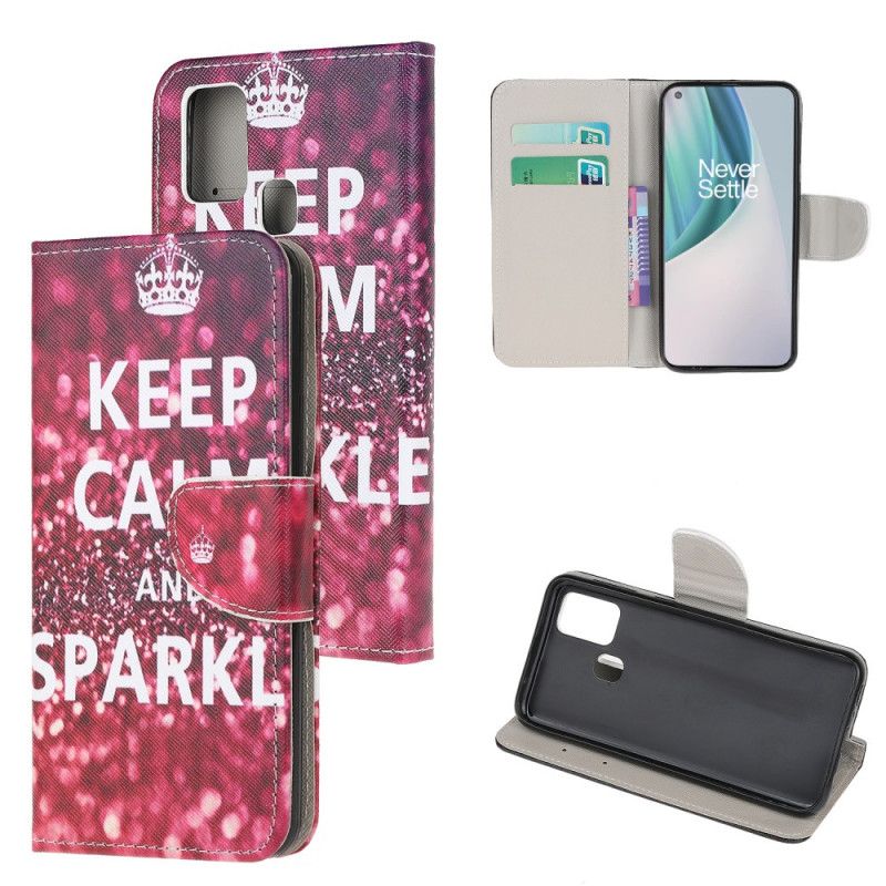 Housse Oneplus Nord N10 Keep Calm And Sparkle