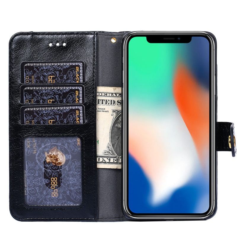 Étui Housse Oneplus Nord N10 Porte-monnaie Frontal Et Lanière