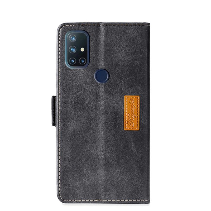 Housse Oneplus Nord N10 Style Cuir Bicolore