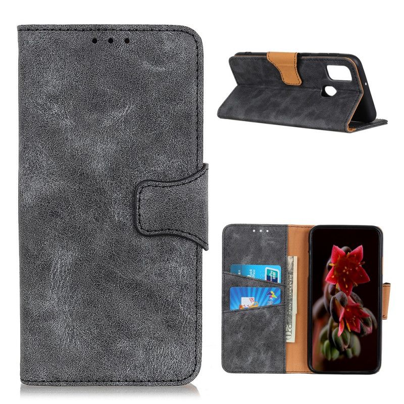 Housse Oneplus Nord N100 Cuir Fendu Vintage