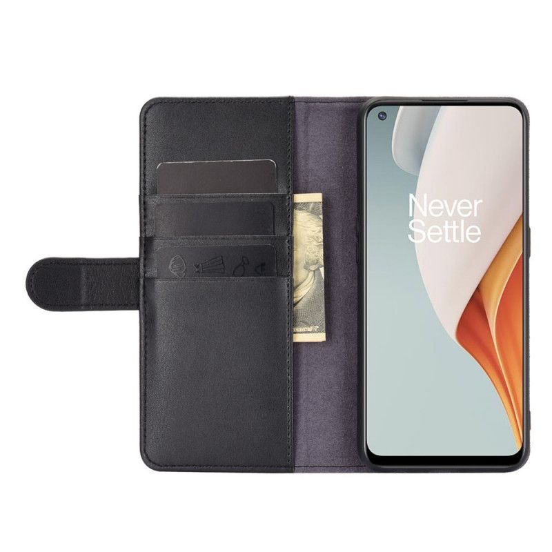 Housse Oneplus Nord N100 Cuir Véritable