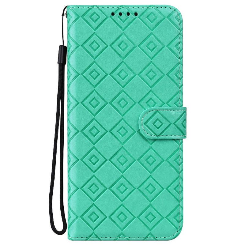 Housse Pour OnePlus Nord 2 5G Simili Cuir Motif Carreaux