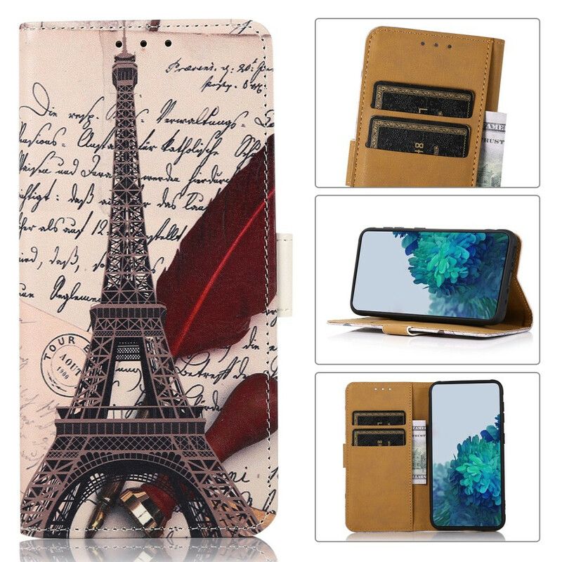 Housse Pour OnePlus Nord 2 5G Tour Eiffel Du Poète