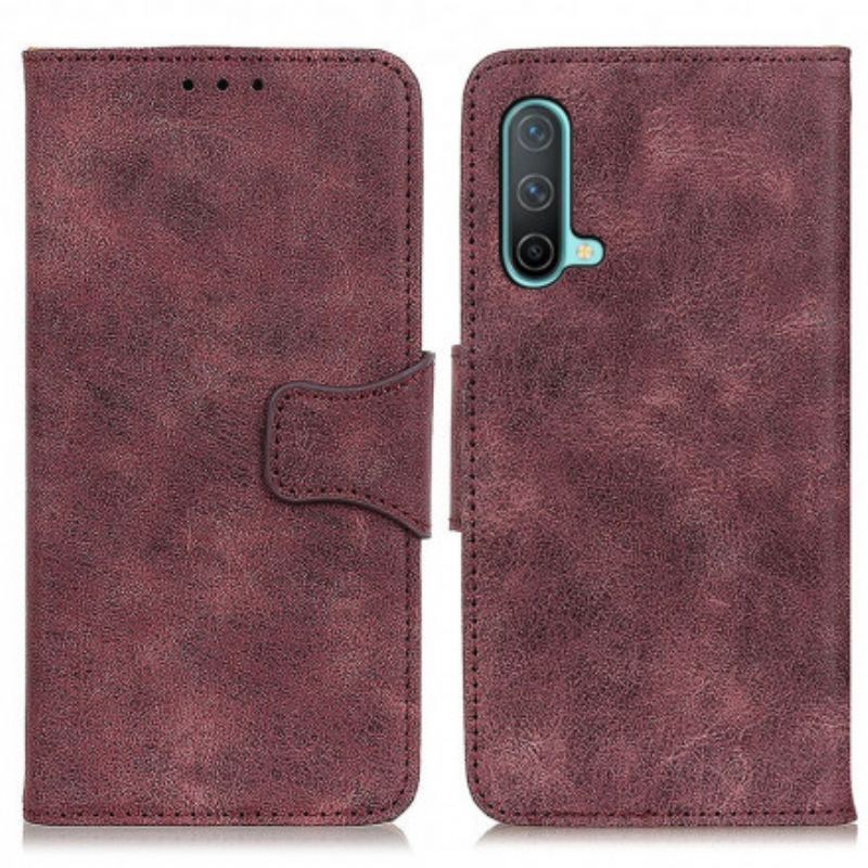 Housse Pour OnePlus Nord CE 5G Cuir Fendu Vintage