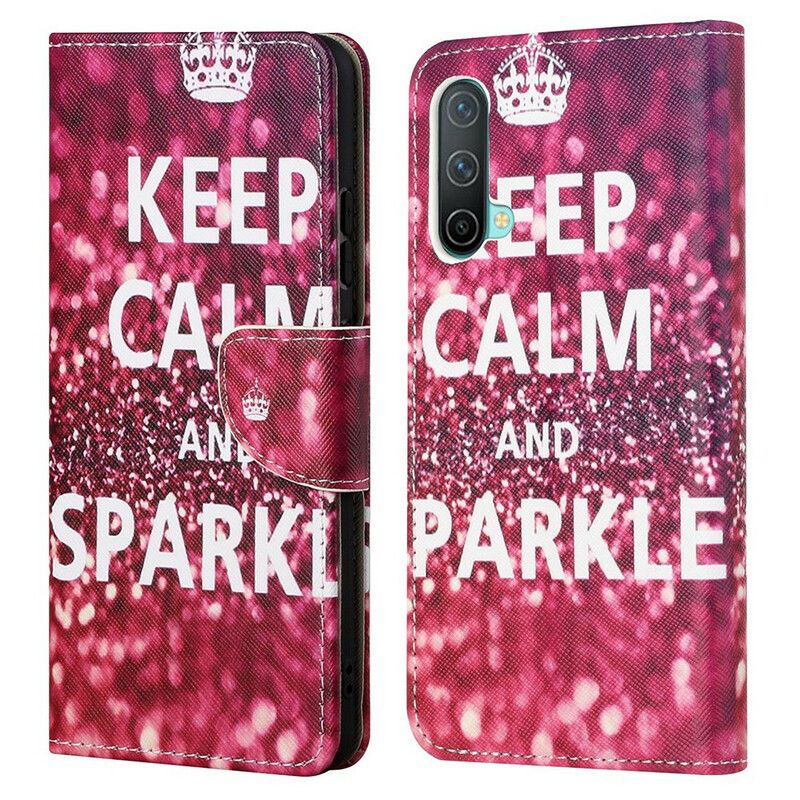 Housse Pour OnePlus Nord CE 5G Keep Calm And Sparkle