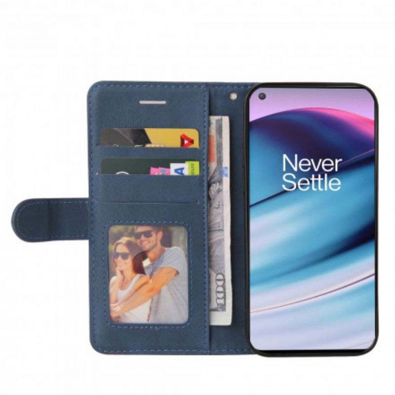 Housse Pour OnePlus Nord CE 5G Simili Cuir Bicolore Signature