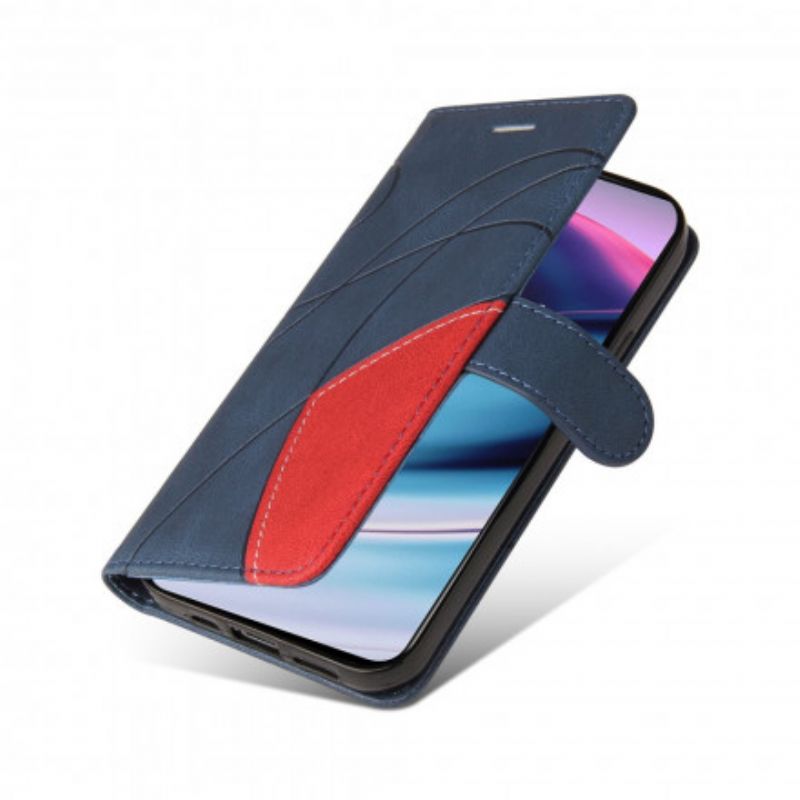 Housse Pour OnePlus Nord CE 5G Simili Cuir Bicolore Signature