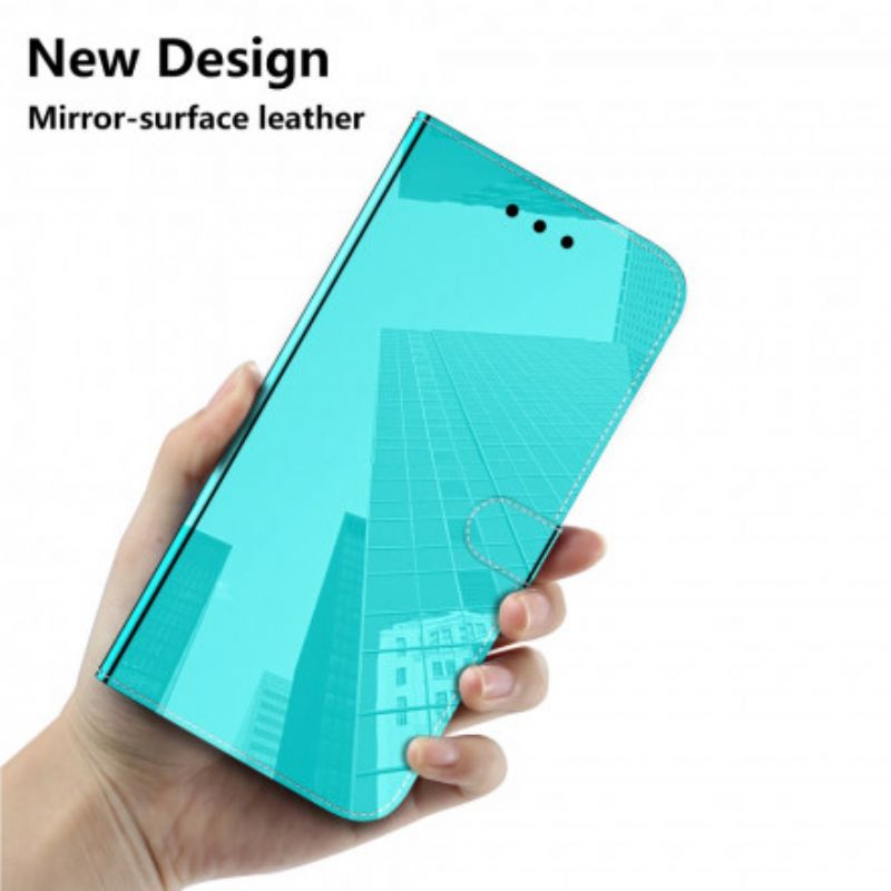 Housse Pour OnePlus Nord CE 5G Simili Cuir Couverture Miroir