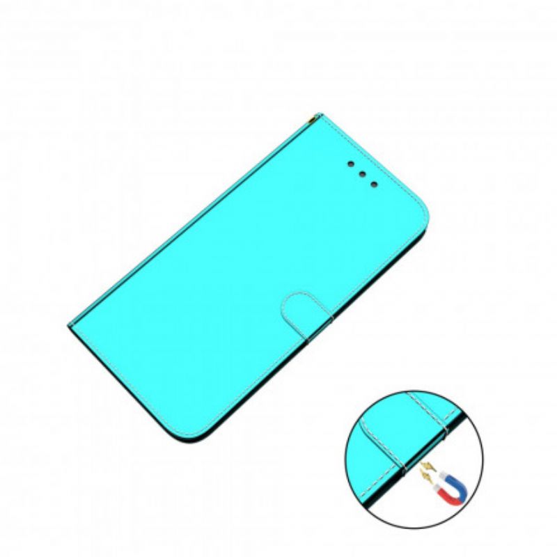 Housse Pour OnePlus Nord CE 5G Simili Cuir Couverture Miroir