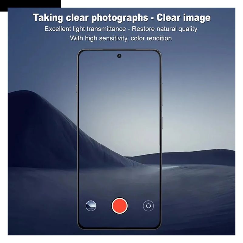 Lentille de Protection en Verre Trempé OnePlus 13R (version noire)