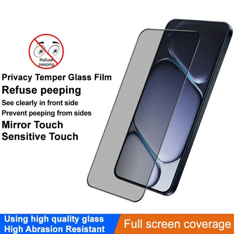 Protection en Verre Trempé Anti-Espion pour Écran OnePlus 15R (déverrouillage par empreinte)
