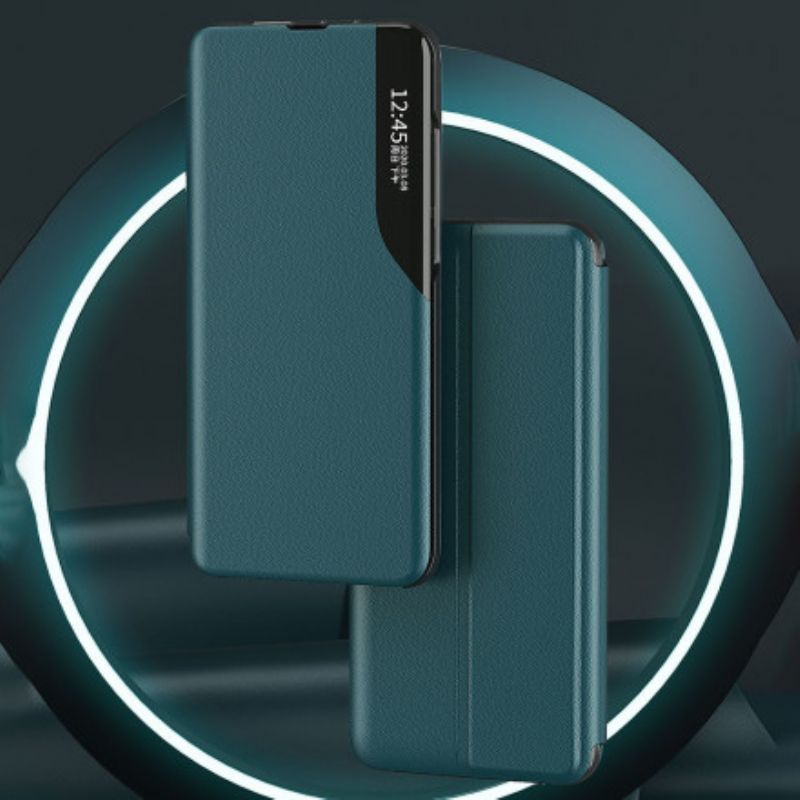 View Cover Coque Pour OnePlus Nord 2 5G Simili Cuir Texturé