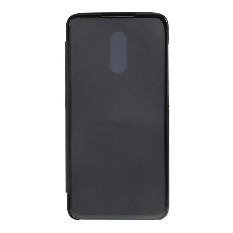 View Cover Oneplus 7 Miroir Et Effet Cuir