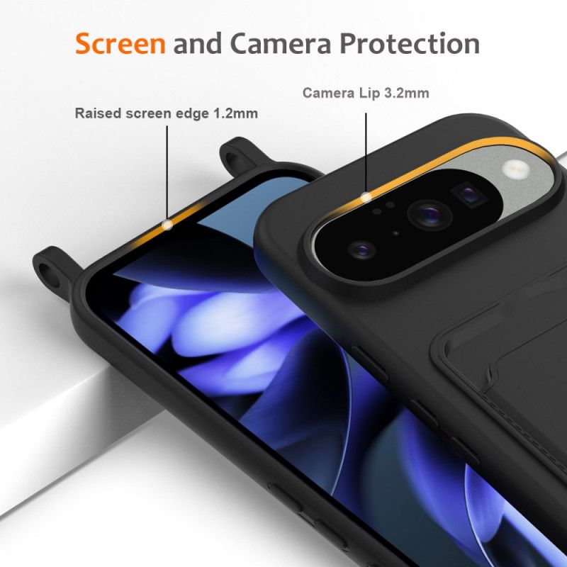 Coque à Cordon Google Pixel 10 Silicone Porte-Carte