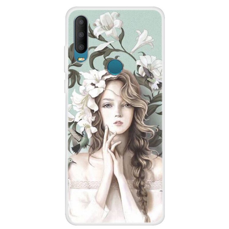 Coque Alcatel 1s La Femme À Fleurs