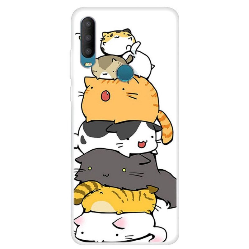 Coque Alcatel 1s Tas De Chats Cartoon