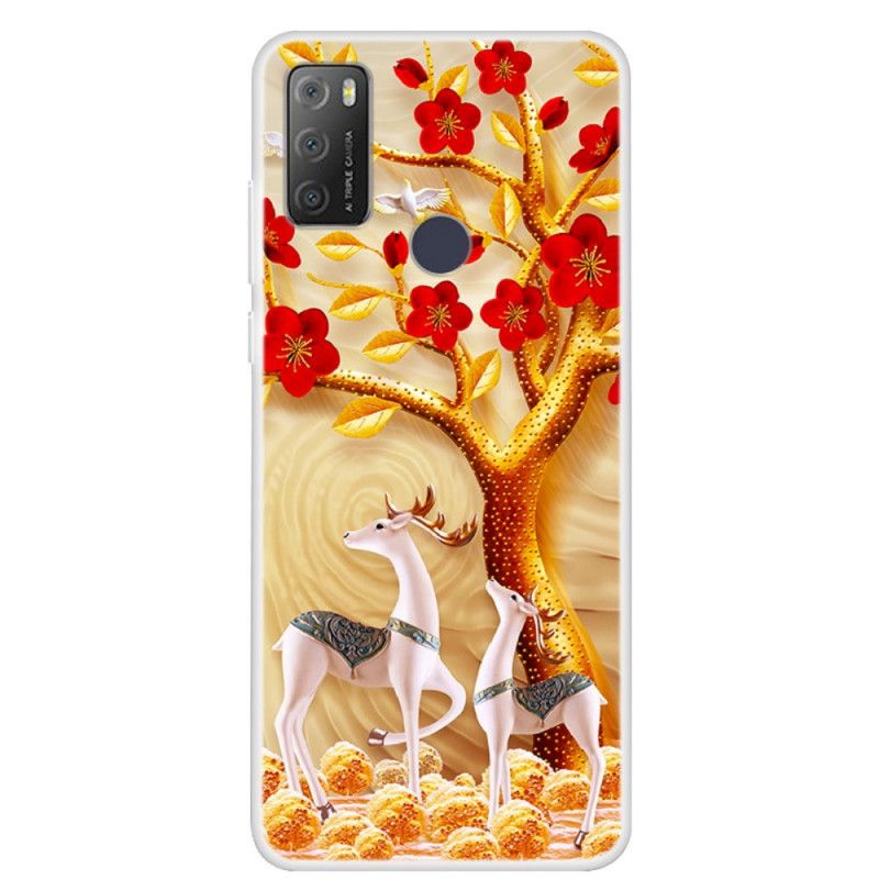 Coque Alcatel 3L (2021) / 1S (2021) Arbre Doré