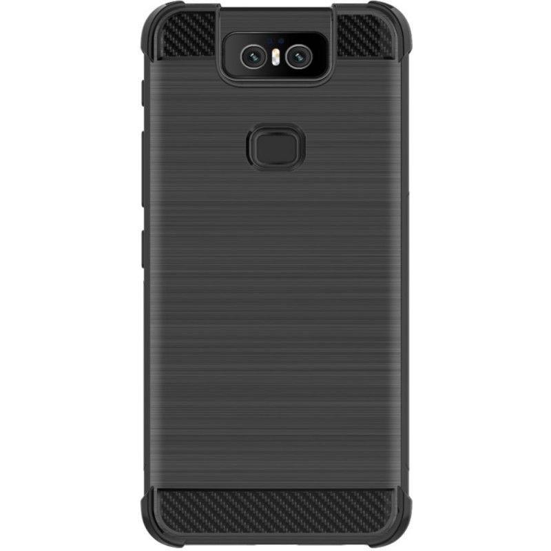 Coque Asus Zenfone 6 Fibre Carbone Brossée Imak