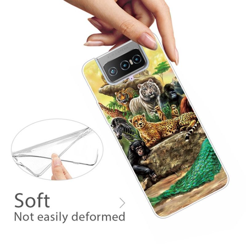 Coque Asus Zenfone 7 / 7 Pro Animaux Safari