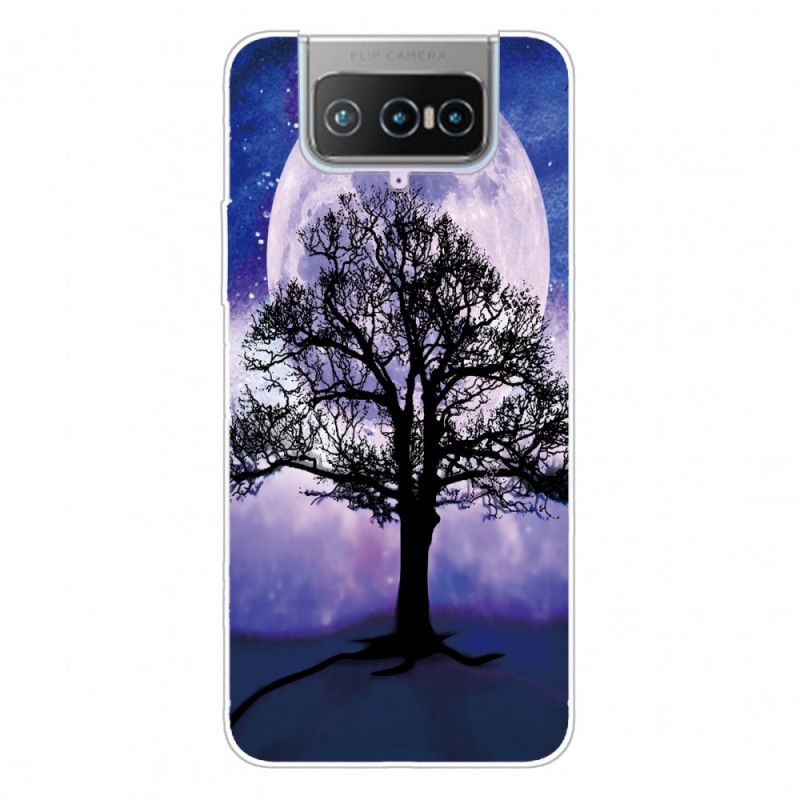 Coque Asus Zenfone 7 / 7 Pro Arbre Et Lune