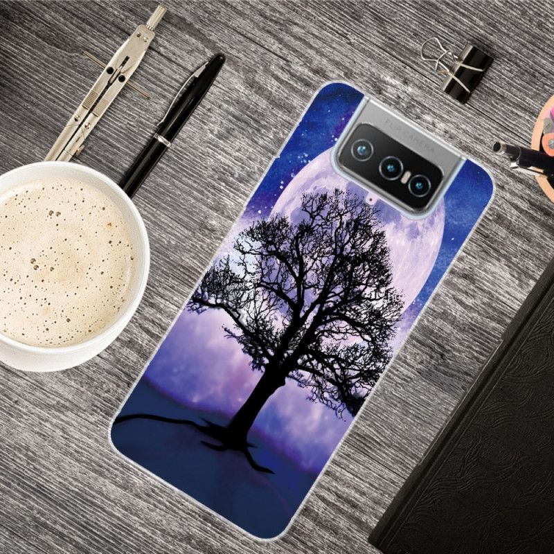 Coque Asus Zenfone 7 / 7 Pro Arbre Et Lune